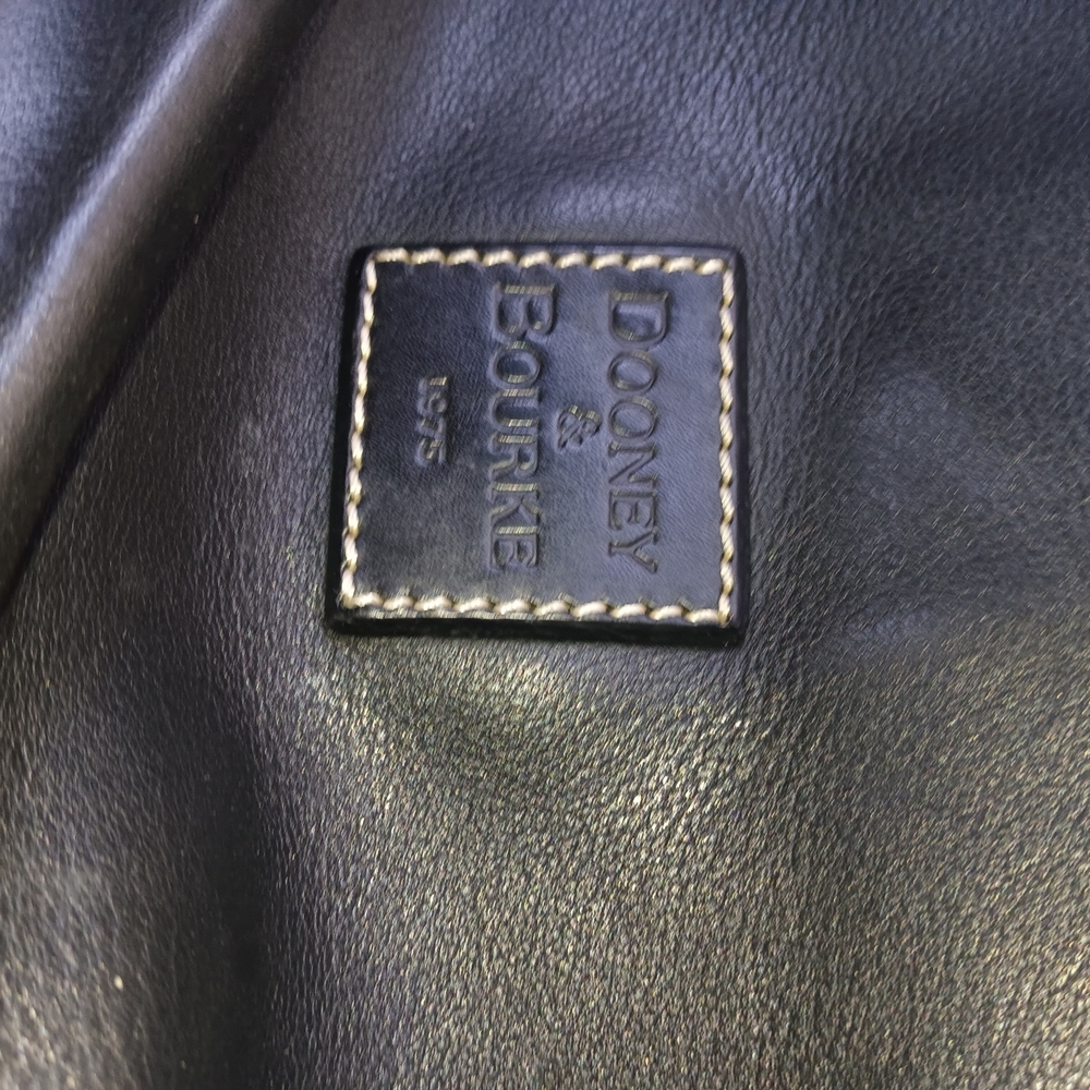 Vintage Dooney & Bourke Black Leather Hobo Bag - Picture 9 of 9